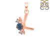 Labradorite & White Topaz Alphabet K Pendant LBD-RDA-63.