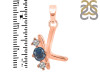 Labradorite & White Topaz Alphabet K Pendant LBD-RDA-63.