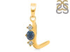Labradorite & White Topaz Alphabet L Pendant LBD-RDA-64.