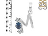Labradorite & White Topaz Alphabet M Pendant LBD-RDA-65.