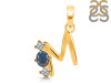 Labradorite & White Topaz Alphabet M Pendant LBD-RDA-65.
