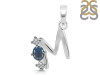 Labradorite & White Topaz Alphabet M Pendant LBD-RDA-65.