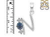 Labradorite & White Topaz Alphabet N Pendant LBD-RDA-66.