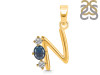 Labradorite & White Topaz Alphabet N Pendant LBD-RDA-66.