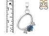 Labradorite & White Topaz Alphabet O Pendant LBD-RDA-67.