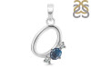 Labradorite & White Topaz Alphabet O Pendant LBD-RDA-67.