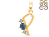 Labradorite & White Topaz Alphabet P Pendant LBD-RDA-68.