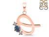 Labradorite & White Topaz Alphabet Q Pendant LBD-RDA-69.