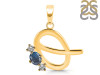 Labradorite & White Topaz Alphabet Q Pendant LBD-RDA-69.