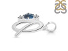Labradorite & White Topaz Alphabet Q Pendant LBD-RDA-69.