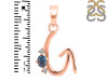 Labradorite & White Topaz Alphabet G Pendant LBD-RDA-7.