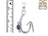 Labradorite & White Topaz Alphabet G Pendant LBD-RDA-7.
