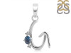 Labradorite & White Topaz Alphabet G Pendant LBD-RDA-7.