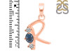 Labradorite & White Topaz Alphabet R Pendant LBD-RDA-70.