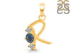 Labradorite & White Topaz Alphabet R Pendant LBD-RDA-70.