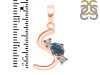 Labradorite & White Topaz Alphabet S Pendant LBD-RDA-71.