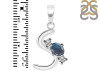 Labradorite & White Topaz Alphabet S Pendant LBD-RDA-71.