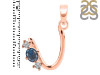 Labradorite & White Topaz Alphabet U Pendant LBD-RDA-73.