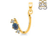 Labradorite & White Topaz Alphabet U Pendant LBD-RDA-73.