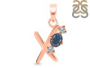 Labradorite & White Topaz Alphabet X Pendant LBD-RDA-76.