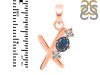 Labradorite & White Topaz Alphabet X Pendant LBD-RDA-76.