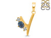 Labradorite & White Topaz Alphabet Y Pendant LBD-RDA-77.