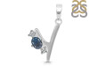 Labradorite & White Topaz Alphabet Y Pendant LBD-RDA-77.