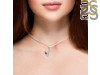 Labradorite & White Topaz Alphabet Y Pendant LBD-RDA-77.