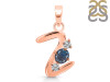 Labradorite & White Topaz Alphabet Z Pendant LBD-RDA-78.