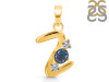 Labradorite & White Topaz Alphabet Z Pendant LBD-RDA-78.