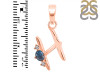 Labradorite & White Topaz Alphabet H Pendant LBD-RDA-8.