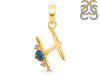 Labradorite & White Topaz Alphabet H Pendant LBD-RDA-8.