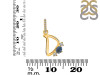 Labradorite & White Topaz Alphabet D Pendant LBD-RDA-82.