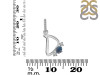 Labradorite & White Topaz Alphabet D Pendant LBD-RDA-82.
