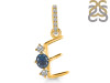 Labradorite & White Topaz Alphabet E Pendant LBD-RDA-83.