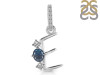 Labradorite & White Topaz Alphabet E Pendant LBD-RDA-83.