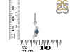 Labradorite & White Topaz Alphabet I Pendant LBD-RDA-87.