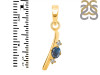Labradorite & White Topaz Alphabet I Pendant LBD-RDA-9.