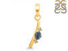 Labradorite & White Topaz Alphabet I Pendant LBD-RDA-9.