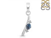 Labradorite & White Topaz Alphabet I Pendant LBD-RDA-9.