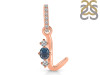 Labradorite & White Topaz Alphabet L Pendant LBD-RDA-90.
