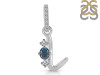 Labradorite & White Topaz Alphabet L Pendant LBD-RDA-90.