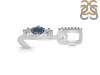 Labradorite & White Topaz Alphabet L Pendant LBD-RDA-90.