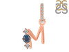 Labradorite & White Topaz Alphabet M Pendant LBD-RDA-91.