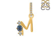 Labradorite & White Topaz Alphabet M Pendant LBD-RDA-91.