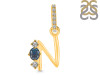 Labradorite & White Topaz Alphabet N Pendant LBD-RDA-92.