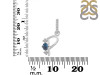 Labradorite & White Topaz Alphabet P Pendant LBD-RDA-94.