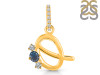 Labradorite & White Topaz Alphabet Q Pendant LBD-RDA-95.