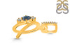 Labradorite & White Topaz Alphabet Q Pendant LBD-RDA-95.