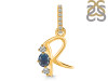 Labradorite & White Topaz Alphabet R Pendant LBD-RDA-96.